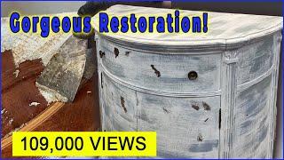 GORGEOUS FURNITURE RESTORATION- Shabby Chic to WOW! Relaxing Furniture Restoration-only shop sounds