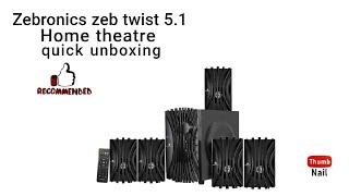 Zebronics zeb twist 5.1 home theatre unboxing , review, and sound test#viral #trending #video #song