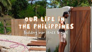 Daily Life in the Philippines: Bamboo Fence Build, Concrete Staircase & Panglao Day Out.