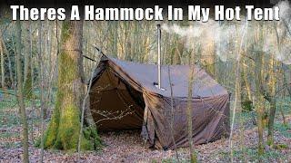 Hammock Hot Tent Overnighter in the woods