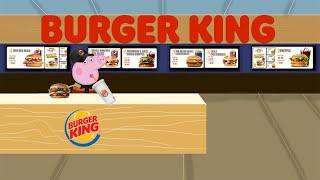 Peppa Pig Works at BURGER KING