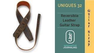 UNIQUE 32 Reversible Personalized Leather Guitar Straps