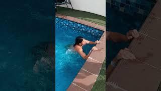 The Moment Nippa Forgets He Can't Swim #nigeria #nippa #swimming