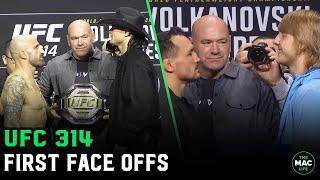 UFC 314: The First Face Offs