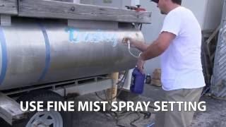 Pontoon Boat Restoration Oxidized Aluminum Cleaning by Star Brite