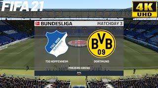 FIFA 21 | TSG Hoffenheim vs Borussia Dortmund - Bundesliga - Full Match & Gameplay [ 4K 60 FPS ]