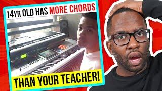 Where is this 14 yr old pianist, Jayden Baker getting all these grown up chords?!