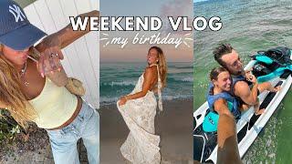 VLOG: my birthday weekend!! (jetskis, beach days, sunsets, + work)