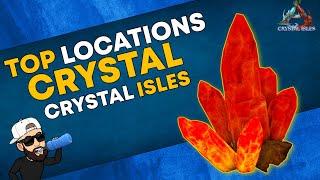 Ark Crystal Isles | TOP CRYSTAL SPAWNS (metal, element, obsidian, silicas and oil) | Resource Guide
