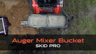 How to run an Auger Mixer Bucket Attachment