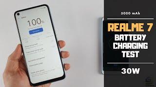 Realme 7 Battery Charging test 0% to 100% | 30W Warp Charge 5000 mAh