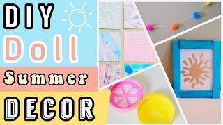 DIY Summery Doll Room Decor | AG Room Decor S1 EP5