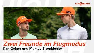 Zwei Freunde im Flugmodus l Karl Geiger und Markus Eisenbichler