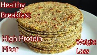 High Protein Green Moong Jowar Roti - Healthy Breakfast For Weight Loss / Breakfast Recipes