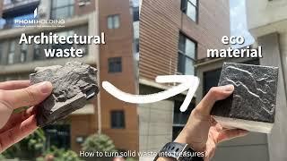 Turns construction waste into green building blocks