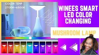 WINEES SMART TABLE SMART TABLE LAMP, LED COLOR CHANGING NIGHT LIGHT (Unboxing + Review)