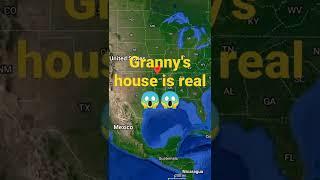 Granny house in real life  #5Secret places by Google maps & Google earth explore hidden #shorts