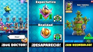 ¡CAMBIARON LA INSIGNIA!  ¿NO HAY REEMBOLSO de ORO & COMODINES?  - noticias clash royales season 65