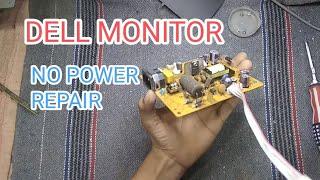 DELL MONITOR NO POWER REPAIR  ! DELL MONITOR NO POWER PROBLEM 100% REPAIR