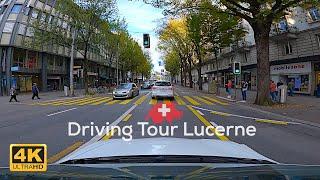 Driving Tour Lucerne Switzerland 4K