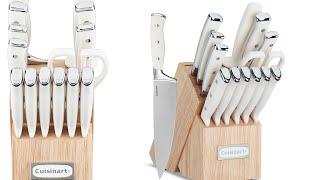 The Sharpest Knife set is CuisineArt Triple Rivet 15 blade set