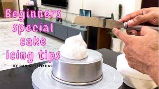 Cake Icing Tutorial for Beginners | Whip Cream Cake | Beginners Special