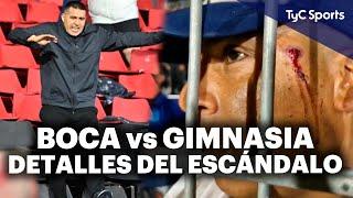 LO QUE NO VISTE de los INCIDENTES en BOCA vs GIMNASIA  RIQUELME, accidentados, policía y más 