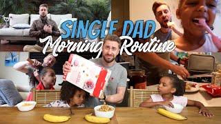 Single Dad MORNING ROUTINE With 2 Kids!