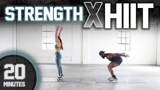 20 Minute FULL BODY Strength X HIIT Workout [No Equipment]