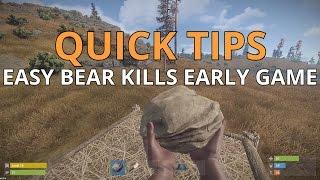 Rust Tips - Kill Bears easily early game!