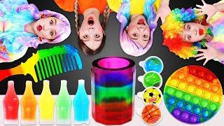 Rainbow desserts Edible push pop party Mukbang무지개 디저트 팝잇 푸시팝 먹방 모음 JiniYum 지니얌