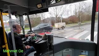 Mit einem Citaro Gelenkwagen im neuem Jahr Wagen 37