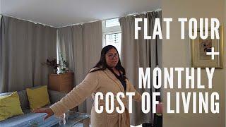 Flat Tour + My monthly cost of living in London, UK