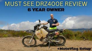 Suzuki DRZ400E Owner Review || MotoVlogging Setup.