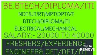 FRSHERS JOBS VACANCY:-BE TECH/DIPLOMA/BSC/ITI /12TH/10TH/ME/EE/CE/LATEST JOBS 2024