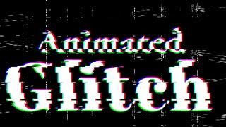 Glitch Effect Photoshop Animation | Free PSD Template