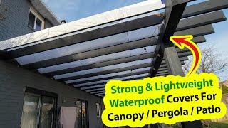 DIY Large Canopy Cover, Patio Covers,  - White 40D nylon for canopy pergola covers