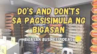 Bigasan Business Ideas | Do’s and Don’ts sa Bigasan Business