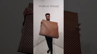 Self Adhesive 3D Wall Panels | walnut wood | DIY Panels | interior design | wall decor ideas