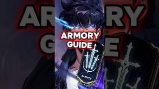 What They Don’t Tell You About The Armory #sololeveling #gaming #arise #anime #gacha #manhwa #guide