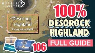 How to: Desorock Highland 100% FULL Exploration ⭐ Huanglong ALL CHESTS【 Wuthering Waves 】