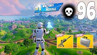 96 Elimination Solo Vs Squads "Zero Build" Gameplay Wins (NEW Fortnite Chapter 6 PC)
