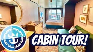 Symphony of the Seas Ocean View Balcony Room Tour! Royal Caribbean Cruise Cabin # 14270