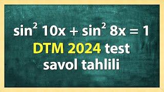 DTM-2024 tahlili. Matematika.