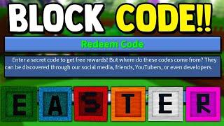 CODE BLOCKS!! (EASTER) | Build a boat for Treasure ROBLOX