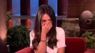 Mila Kunis Blushes over Ashton on The Ellen Degeneres Show