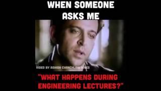 | Engineering Lectures | by | Hrithik Roshan | Kaabil Movie | Engineers ki halat dekhiye janab |