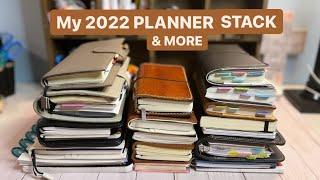 MY 2022 PLANNER STACK & MORE | Planning, Journaling, Faith, etc.