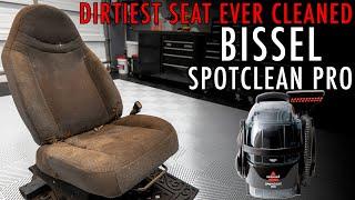 BISSELL SPOTCLEAN PRO THE DIRTIEST SEAT I HAVE EVER CLEANED!!