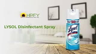 Where to use Lysol Disinfectant Spray | Informational video | HPFY
